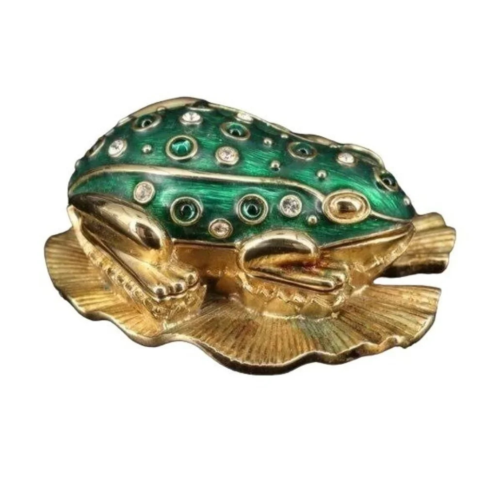 Vintage Kenneth Jay Lane Critter Series Frog Prin… - image 5